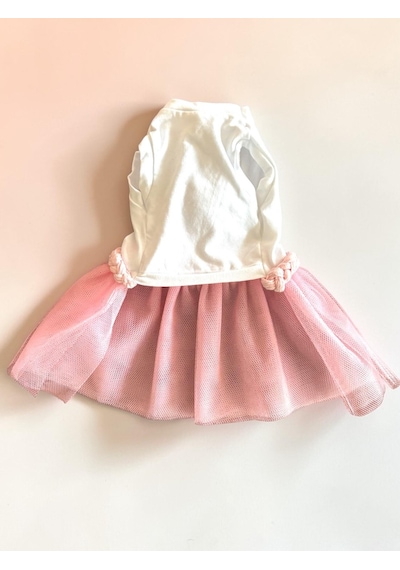 Rosie Pink Tütü Kedi Kıyafeti Pembe Tütülü Elbise Kediler İçin