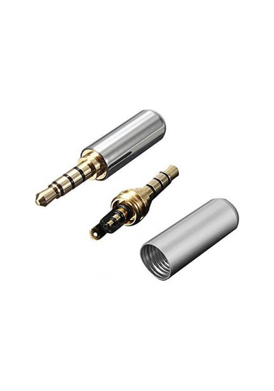 4 Pin Stereo Konnektör - Lehim Tipi - Vidalı Birleşme Gri (540685271)