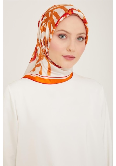 Armine Sura İpek Eşarp 24ya9123 50 - Desenli