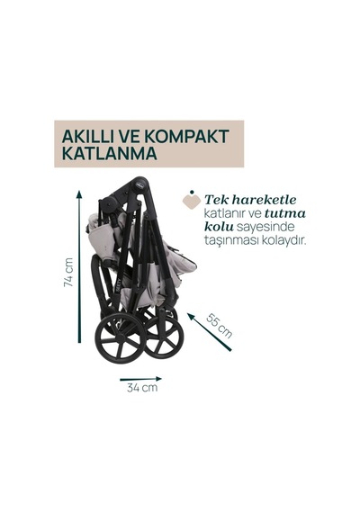 Chicco Seety Çift Yönlü Bebek Arabası - Florence Beige