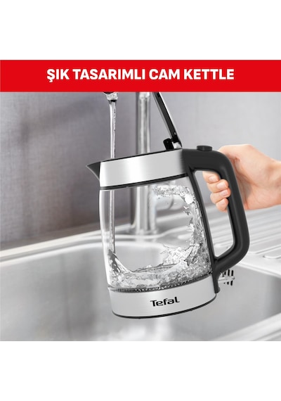 Tefal Işıklı Cam 1.7 LT 2000 W Kettle