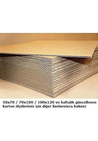 70X100Cm 3Mm Oluklu Mukavva Karton - Tuval Çerçeve Kartonu 20'Li Çok Paket