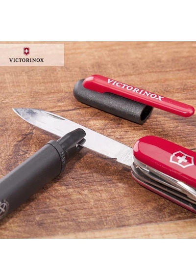 Victorinox Kamp Çakı Bileme Aleti 4.3323 Çift Fonksiyonlu Biley Masat Kırmızı