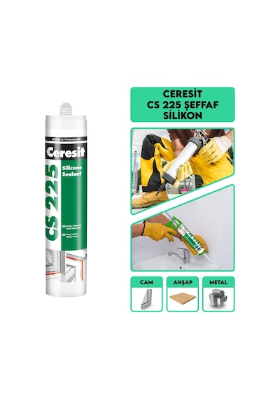 CERESİT CS 225 SİLİKON 280 GR (2 ADET)