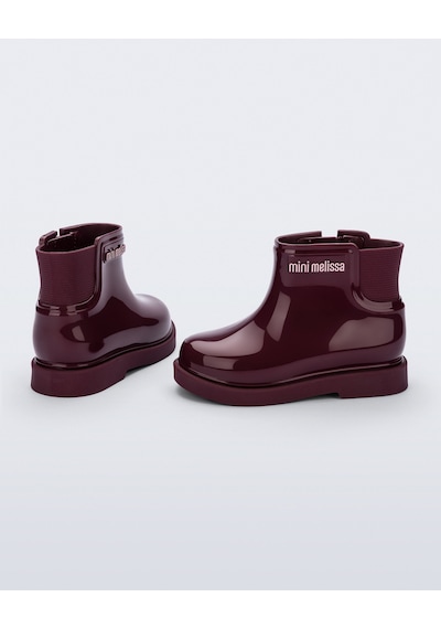 Mini Melissa Chelsea Boot Iı Kız Çocuk Bordo Yağmur Botu