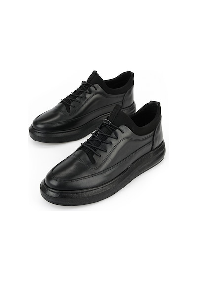 Ziya Erkek Hakiki Deri Sneaker 161423z88 Siyah 161423z88 000 40