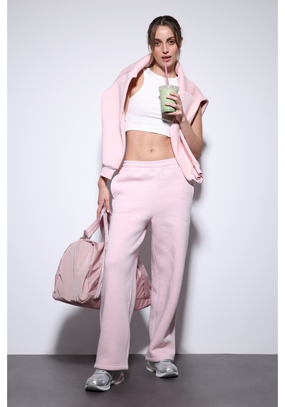 Antioch Basic Kadın Sweatshirt Pembe