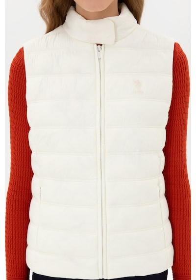 U.S. Polo Assn. Kadın Beyaz Yelek 50311989-VR256