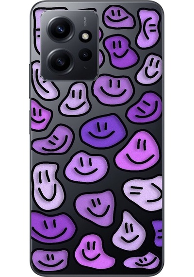 Xiaomi Redmi Note 12 Uyumlu Şeffaf Kılıf Wallpaper 6 Tasarımlı