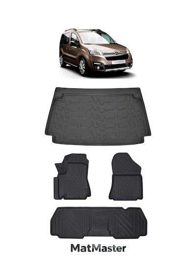 Citroen Berlingo 2011 Model 5d Premium Ekstra Havuzlu Paspas Ve Bagaj Havuzu Set