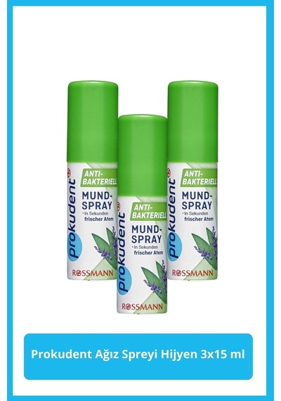 Ferahlık Diş Eti Koruyucu Ağız Spreyi Hijyen 15 Ml 3'lü