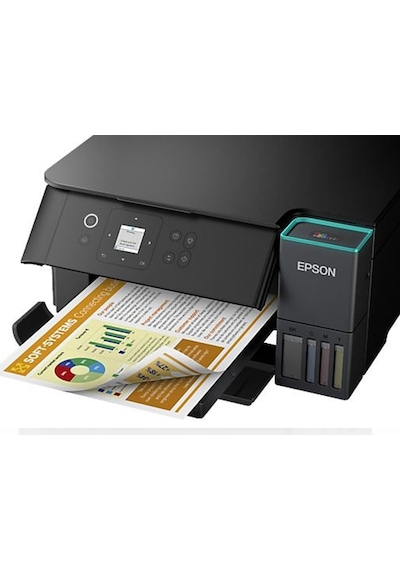 Epson Ecotank L4360 Wi-fi Tarayıcı + Yazıcı + Fotokopi Renkli Çok Fonksiyonlu Tanklı Dublex Yazıcı Uyumlu Mürekkepli