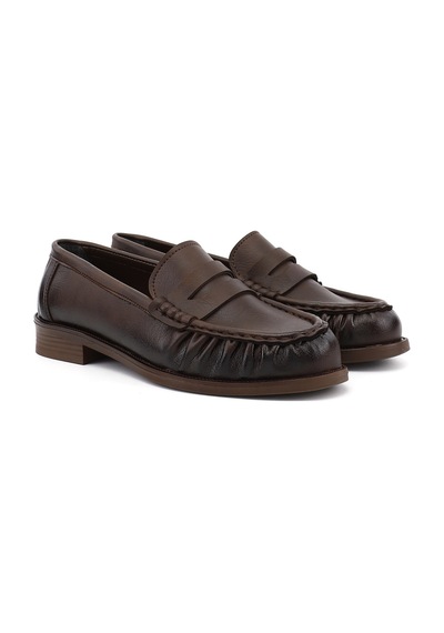 Gönderir Kadın Kahverengi Loafer Ayakkabı Ddza87335885