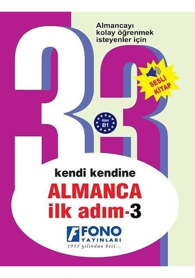 Kendi Kendine Almanca İlk Adım - 3 Sesli Kitap - Aslı Çetinkal - Fono Yayınları