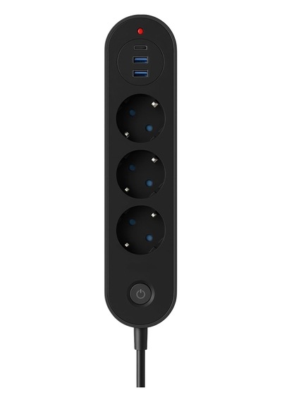 Lü Priz 2 Usb-a 1 Usb-c Termal Akım Korumalı 2500w Güç Aç Kapa Anahtarlı Dayanıklı Diğer