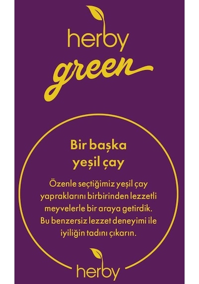 Herby Şeftali ve Vanilya Yeşil Çay 18'li