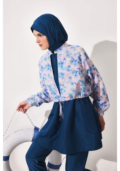 Defacto Regular Fıt Çiçekli 5li Burkini Mayo G7443ax26hsbe376 Mavi-be376