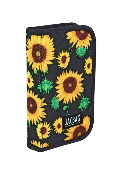 Jacbag Cover -sert Kapaklı Lastikli Kalem Kutusu Cover-ayçiçeği renkli