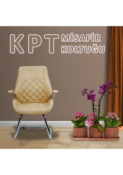 Kpt Bej Misafir Koltuğu Ofis Koltuğu Bej Kpt Bej Misafir Koltuğu Ofis Koltuğu Bej