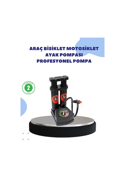 Techmrt Çok Amaçlı Ayaklı Lastik Pompası Yüksek Hassasiyetli