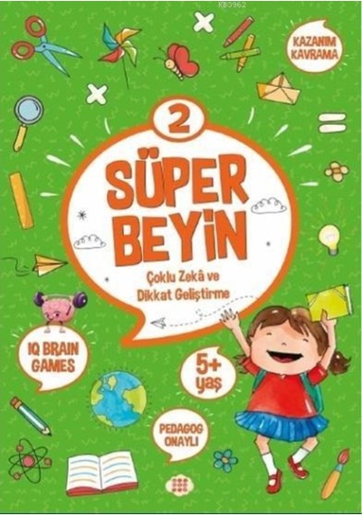 Dokuz Yayınları Süper Beyin 2 5+ Yaş Dikkat Geliştirme Çoklu Z