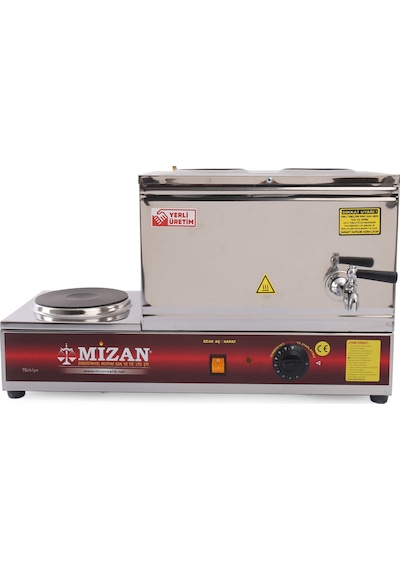 Mizan Demlikli Pleytli 20 L Elektrikli Çay Kazanı Kahveci