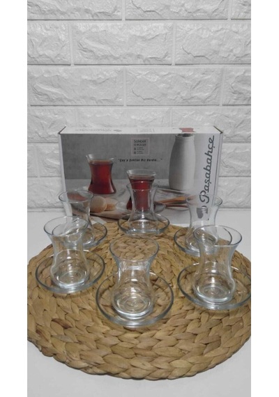 Çay Bardağı Seti 12 Parça Gri