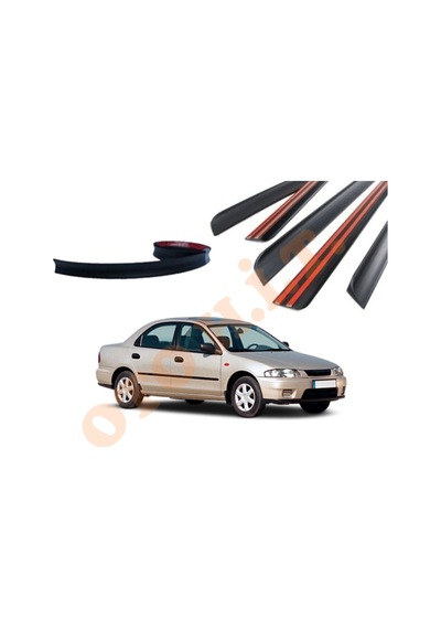 Mazda 323 99-01 Uyumlu Bagaj Üstü Spoiler Mat Siyah