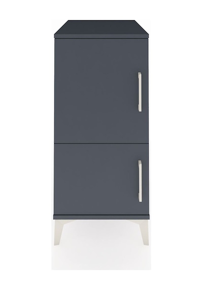 Kronos Komodin 3 Raflı 2 Kapaklı 44x59x96 Antrasit-antrasit Antrasit