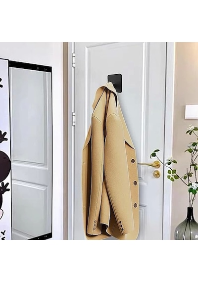 Ardini Kendinden Yapışkanlı Askılık Mat Siyah 07 Pakette 5 Adet Mat Siyah
