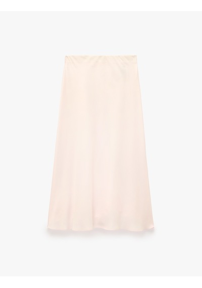 Koton Normal Bel Midi Saten Çan Etek Pembe 6sak70032uw