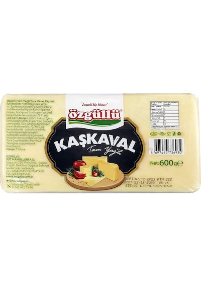 Özgüllü Kaşkaval Peyniri 600 Gr X 4 Adet