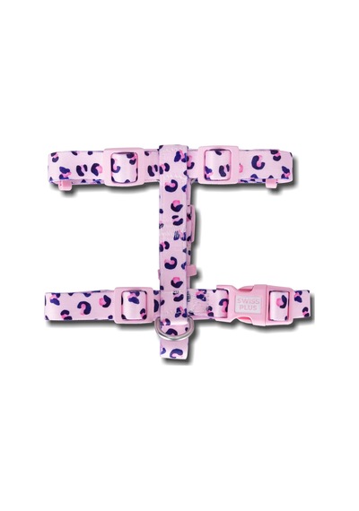 Swissplus Urban Paws Pink Leo Geri Dönüştürülmüş H-tipi Köpek Göğüs Tasması-l Pembe - Pudra