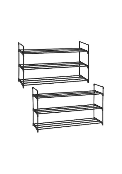 Songmıcs 3 Katlı Ayakkabı Rafı, Ayakkabı Saklama Düzenleyici, 2'li Set, Metal Saklama Rafı, 30 X 92 X 54 Cm, Siyah Lsa06bk Açık Ceviz Songmıcs 3 Katlı Ayakkabı Rafı, Ayakkabı Saklama Düzenleyici, 2'li Set, Metal Saklama Rafı, 30 X 92 X 54 Cm, Siyah Lsa06bk Açık Ceviz