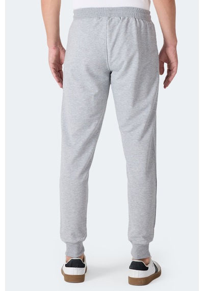 Slazenger Frenzy Erkek Fermuar Cepli Gri Eşofman Altı Gri