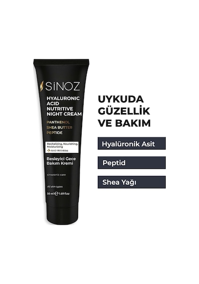 Sinoz Yenileyici Besleyici Gece Bakım Kremi 50 ML