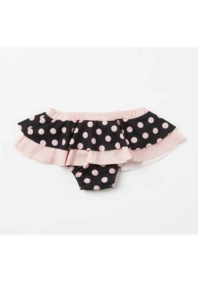 Nurbebe Puantiye Desenli Kız Çocuk Bikini Takımı Pembe
