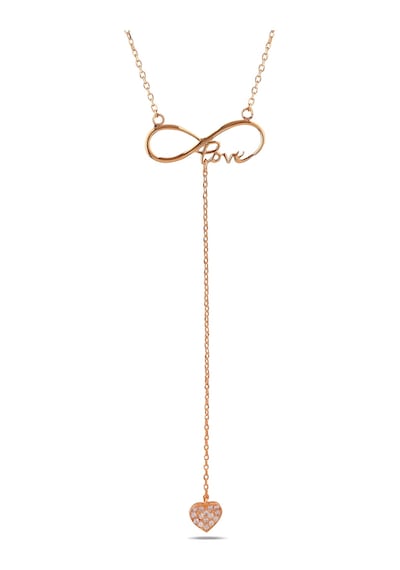 Kuyumcudukkani Zincirli"kalp Sallantılı Sonsuzluk"kolye-37217-r-w Rose Gold