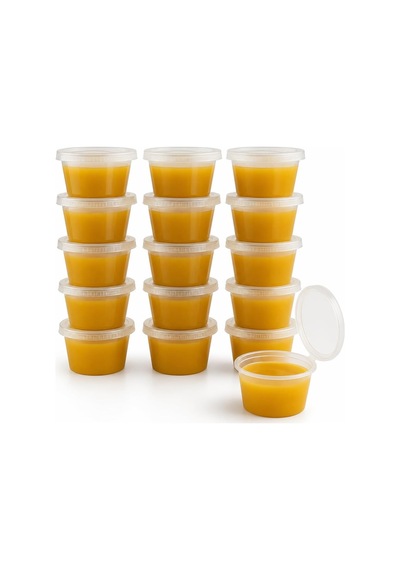50 Adet 120 Ml Saklama Kabı 4 Oz Kemik Suyu, İlik Suyu, Anne Sütü, Sos Ve Püre Saklama Kabı, Dondurucu Uyumlu Buzluk Kabı, Sızdırmaz Kapaklı Çok Renkli
