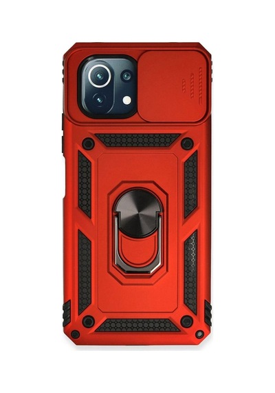 Xiaomi Mi 11 Lite Kılıf Pars Lens Yüzüklü Silikon