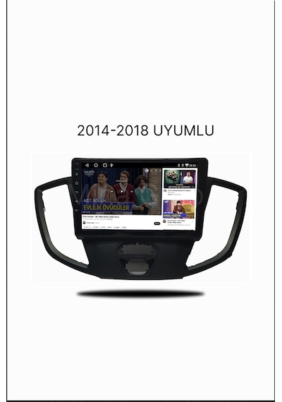 Snp Serisi Ford Transit Uyumlu 9" Multimedya Android Teyp 2014-2018 4-64 Gb + Kamera li 9"