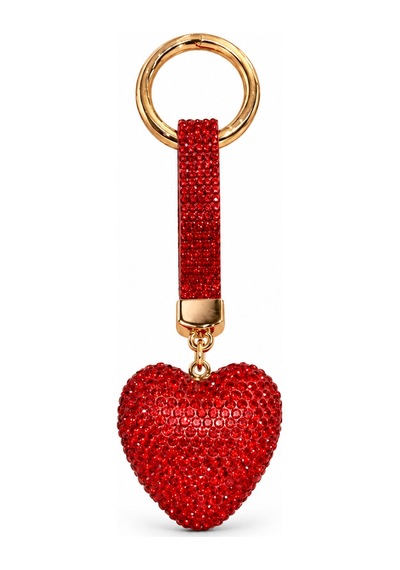 Kalpli Taşlı Luxury Çanta Charmı Kırmızı Kristal Bag Charm