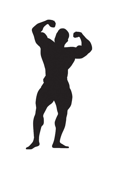 Body Gym Folyo Sticker Derstv1092 70cm Uzunluk Siyah