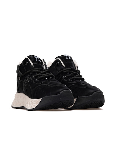 Guja Kadın Deri Kürklü Sneaker Bot 25k 25k316 Z Siyah Siyah