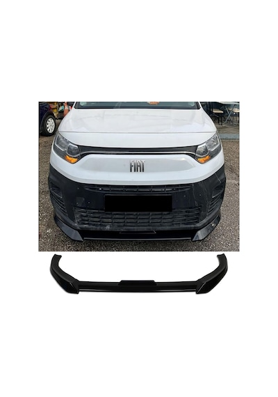 Fiat Doblo D5 Ön Lip Plastik Parlak Siyah Karlık-ön-ek-bodykit 2023 2024 2025