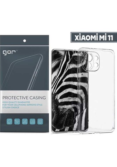 Gor Xiaomi Mi 11 Kilif Kamera Korumali Seffaf Silikon Kilif 563569665