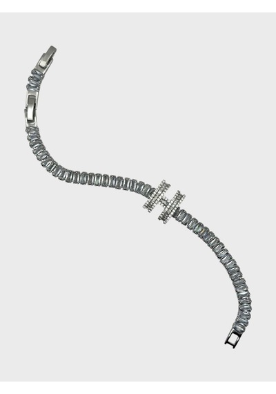 Arnes Jewelry Çelik Silver Zirkon Taşlı Su Yolu Bileklik Ar570nes Ar632nes Gümüş