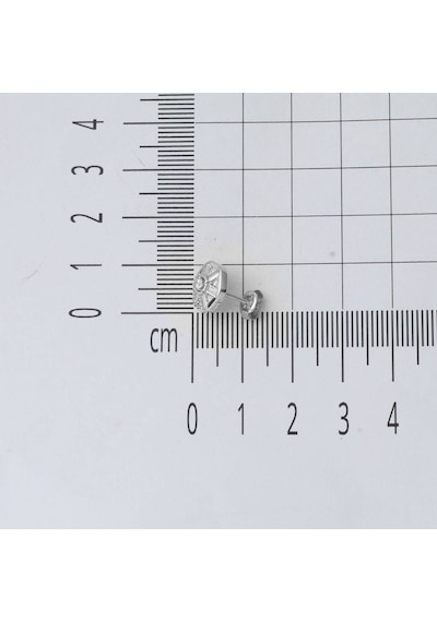 Coronet Beyaz Altın 14 Ayar Baget Küpe Kpvrb14k29425