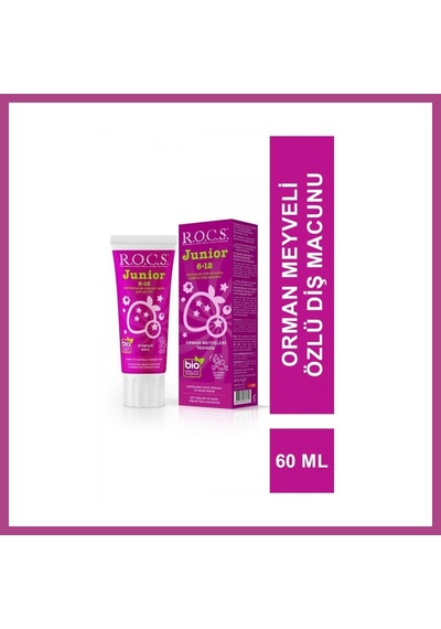 Gees Global .junior Diş Macunu 6-12 Yaş 60 Ml Orman Meyveleri Renk: Orman Meyveleri Gbzs