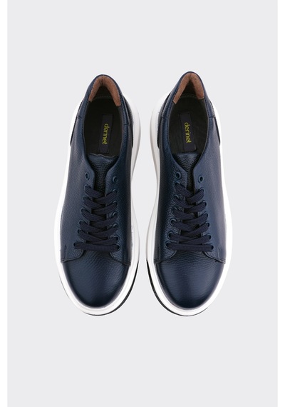 Derinet Hakiki Deri Comfort Taban Erkek Sneaker Laci Laci